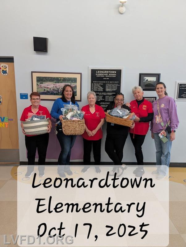 Outreach Delivery to Leonardtown Elementary: Handmade Hats and Scarves