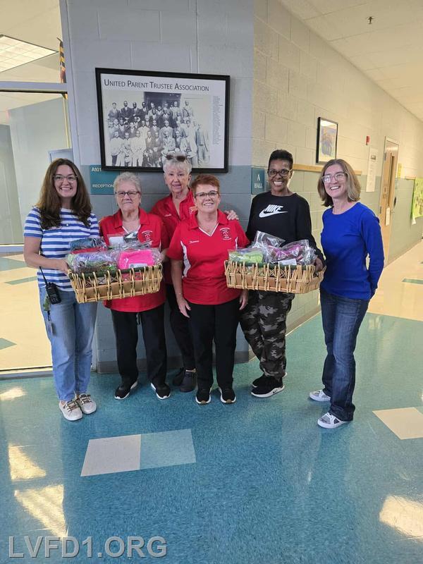 Outreach Delivery to Banneker Elementary: Handmade Hats and Scarves